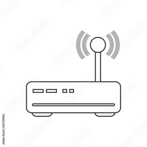 Wifi icon. Global communication intenet connectivity web and technology theme. Isolated design. Vector illustration