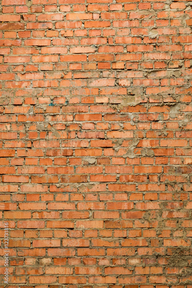 Naklejka premium Masonry red brick