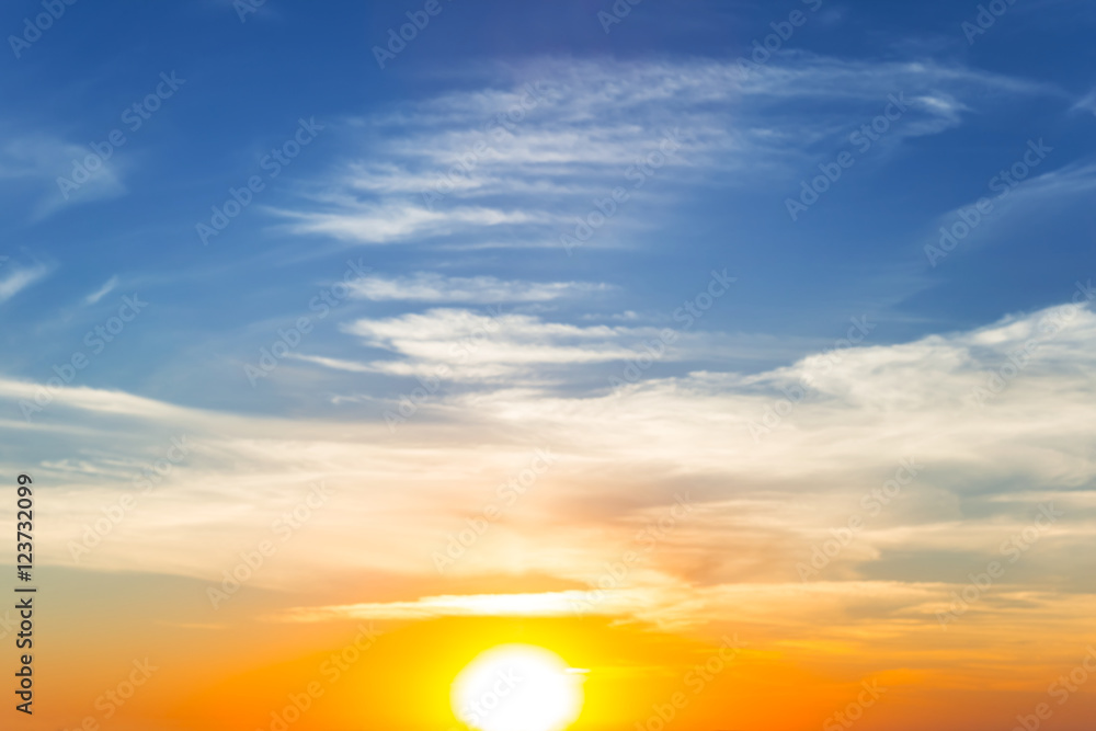 dramatic sunset sky background