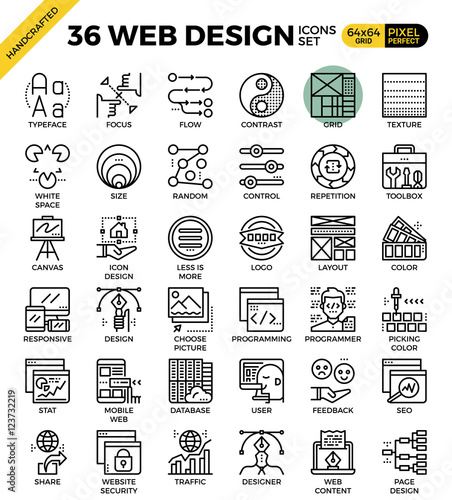 Web design icons