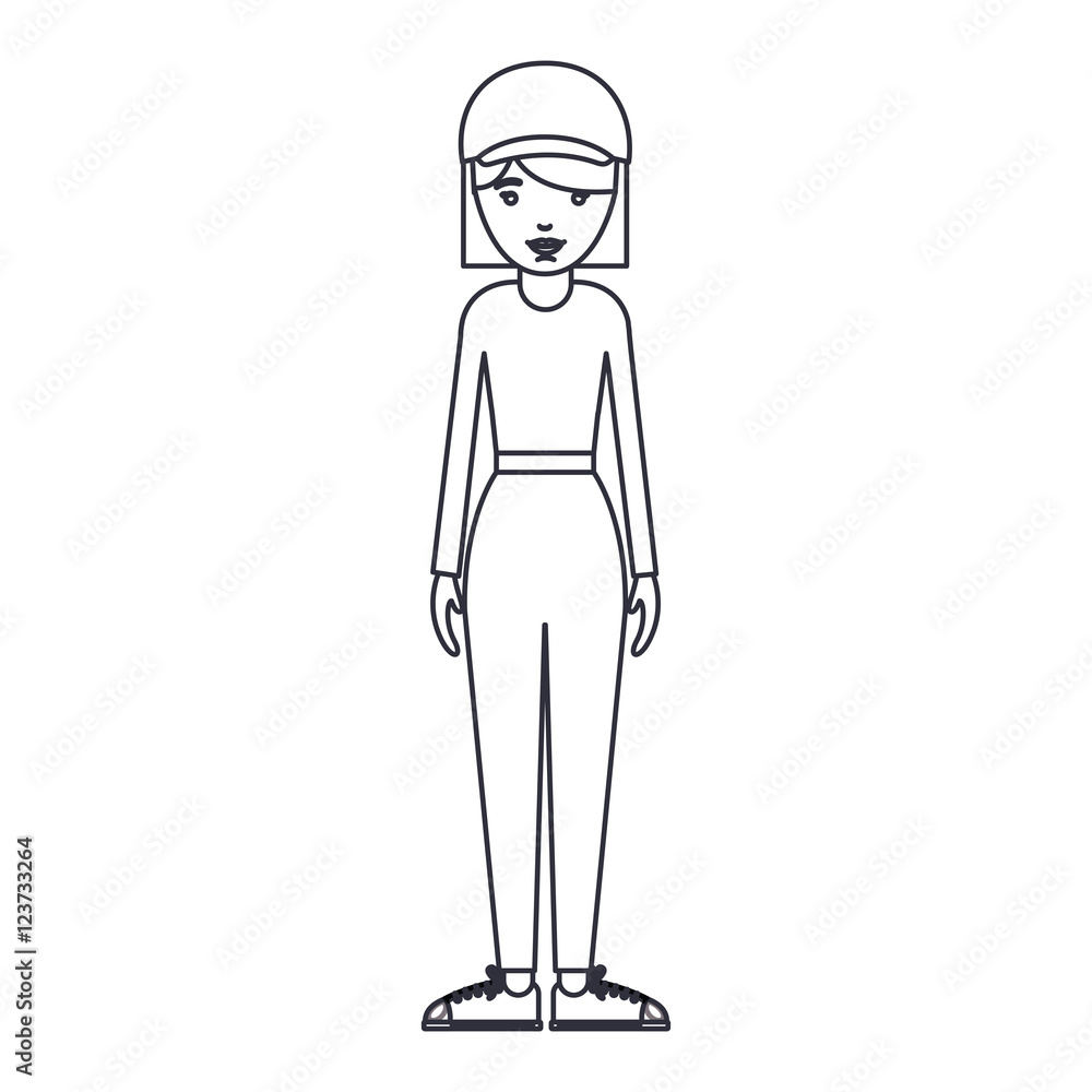 Woman cartoon icon. Avatar people person and human theme. Isolated design. Vector illustration Woman cartoon icon. Avatar people person and human theme. Isolated design. Vector illustration