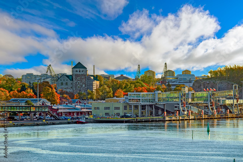 Panorama of the Port of Turku, Finland