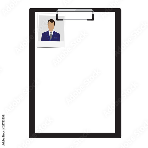 Clipboard with photo