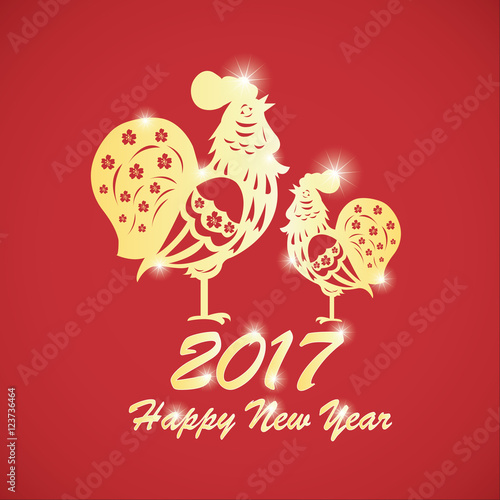 Golden Rooster Chinese New Year 2017