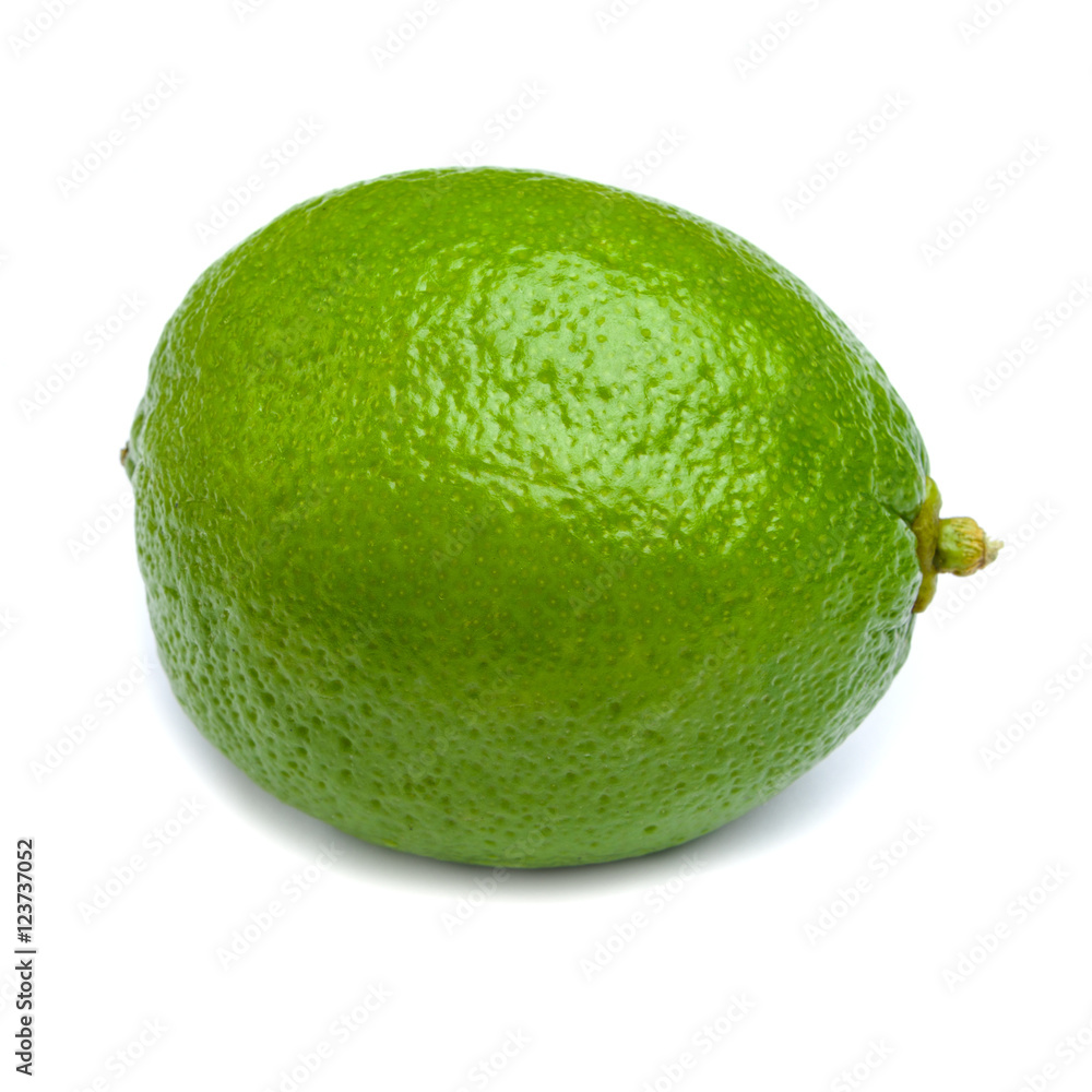 Lime fruit isolated on white