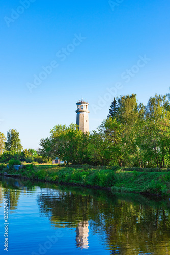 old lighthouse on the river