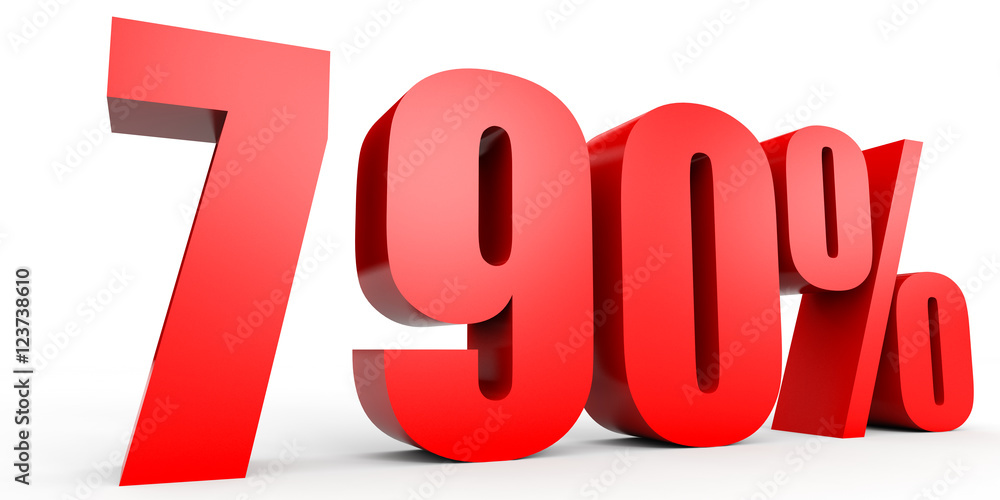 Discount 790 percent off. 3D illustration. Discount 790 percent off. 3D illustration.