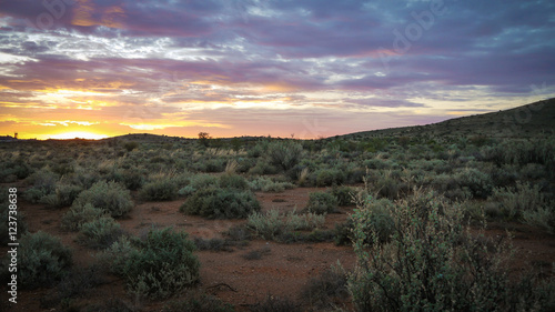 Sonnenuntergang im Outback in Australien