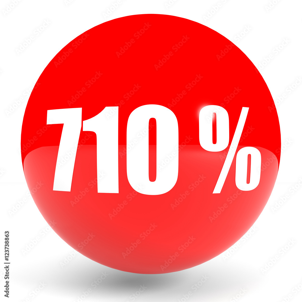 Discount 710 percent off. 3D illustration. Discount 710 percent off. 3D illustration.