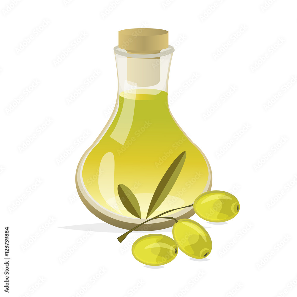 Olive branch with green olives on a white background isolated Olive branch with green olives on a white background isolated