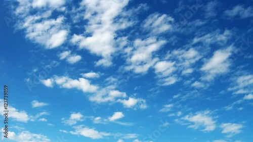 Quick little clouds moving across the blue sky. time lapse FHD