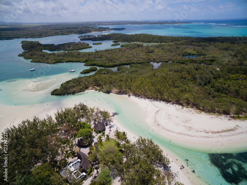 Aerial View: Ile aux Cerfs (Leisure Island), Mauritius