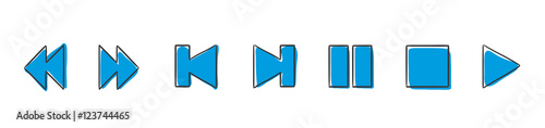 Stick Figure Series Icon / Musik Navigation