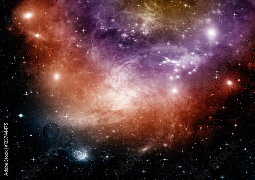 galaxy in a free space