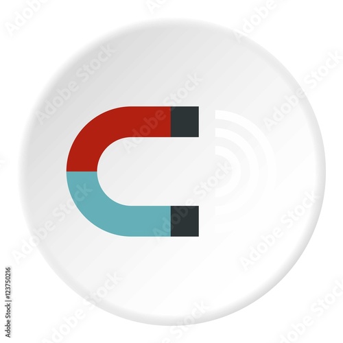 Magnet icon. Flat illustration of magnet vector icon for web design