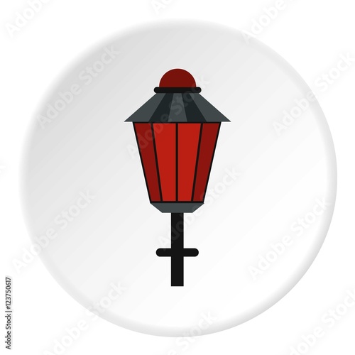 Street lamp icon. Flat illustration of street lamp vector icon for web