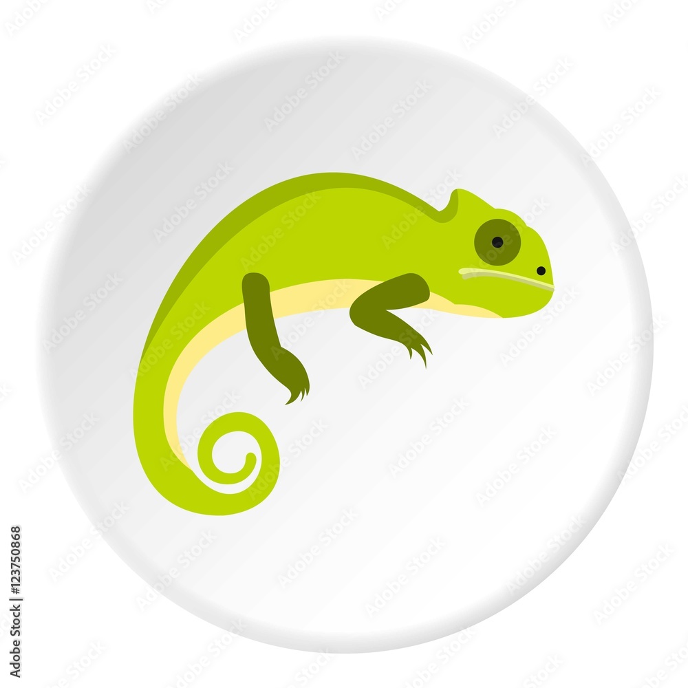 Green iguana icon. Flat illustration of green iguana vector icon for web Green iguana icon. Flat illustration of green iguana vector icon for web