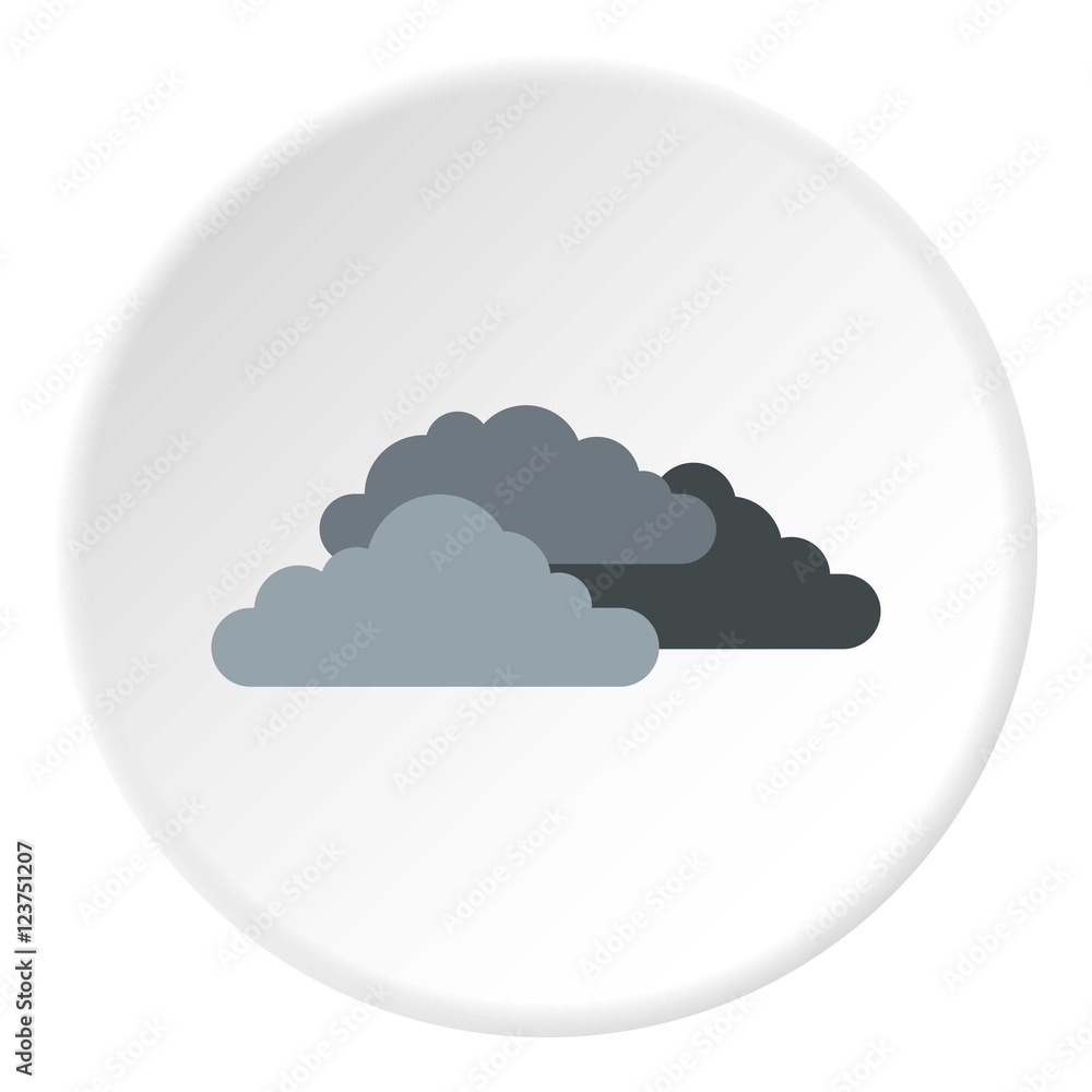 Clouds icon. Flat illustration of clouds vector icon for web Clouds icon. Flat illustration of clouds vector icon for web