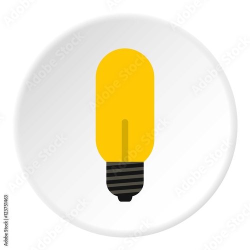 Halogen lamp icon. Flat illustration of halogen lamp vector icon for web