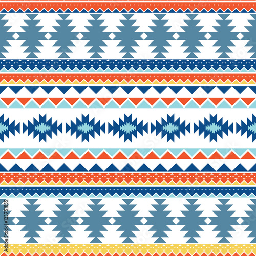 Seamless pattern in the style of the American Indians. Tribal Style. Geometric ornament. Texture for background, tissue wrapping paper. 