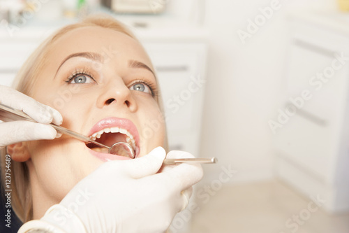 Dentist and a female patient