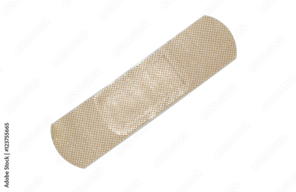 Adhesive bandage isolated on white Adhesive bandage isolated on white