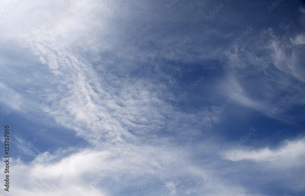 Beautiful blue sky with clouds