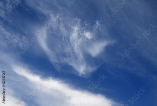 Beautiful blue sky with clouds