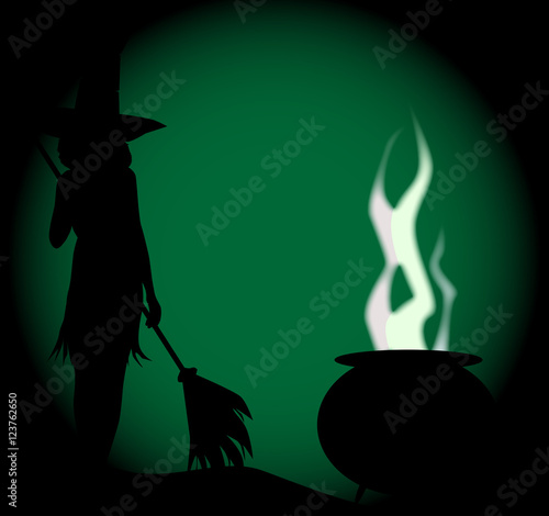 Halloween Witch Background