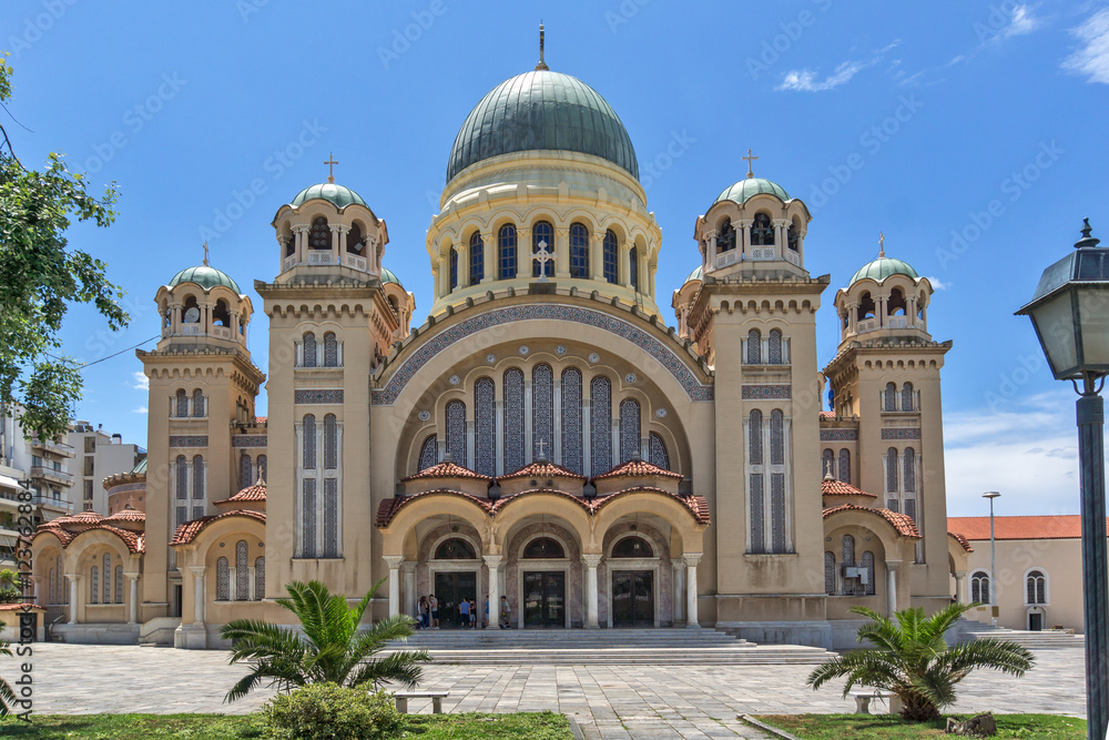Saint Andrew Church, the largest church in Greece, Patras, Peloponnese, Western Greece 