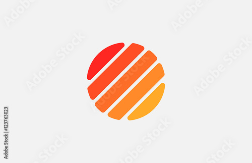 Sun logo design. Creative sun symbol. Line sun logo