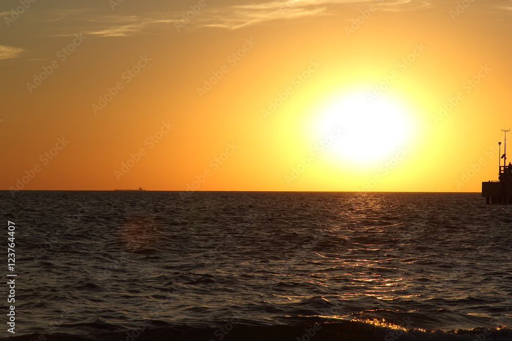 Obraz premium Sunset in Palanga