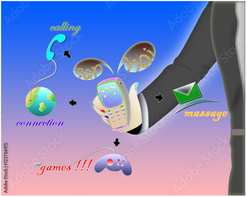 cell phone device with all in one fuction