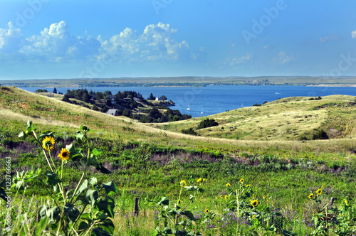Obraz na płótnie Nebraska and Lake McConaughy w salonie