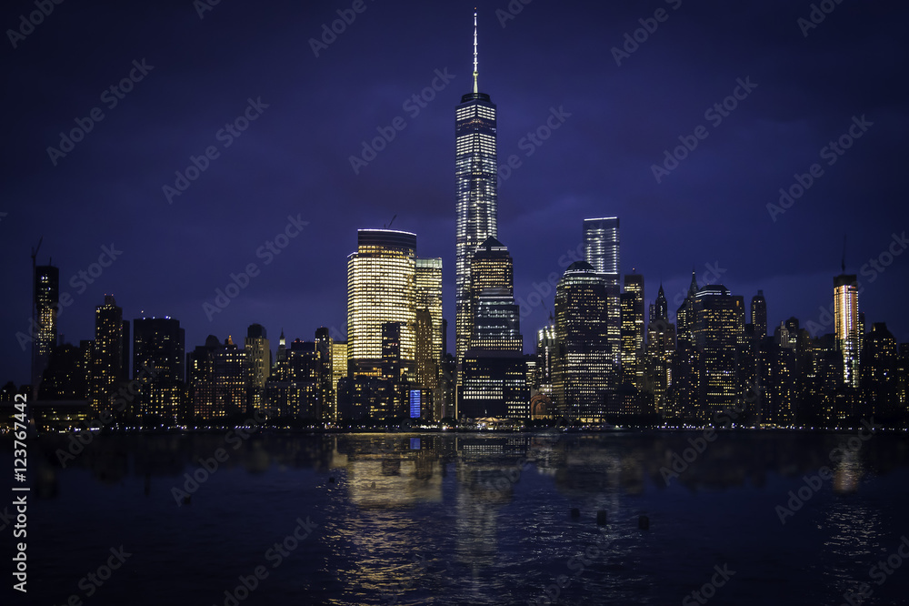 Fototapeta premium NY Skyline from NJ