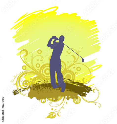 Golf Player Silhouette 