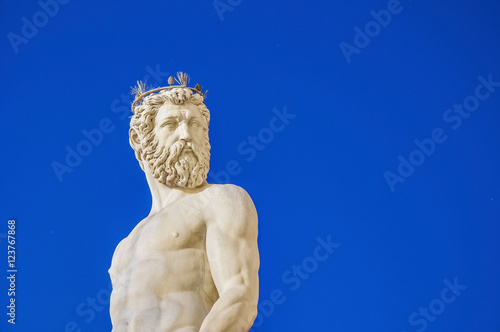 The Fountain of Neptune by Ammannati in Florence, Italy