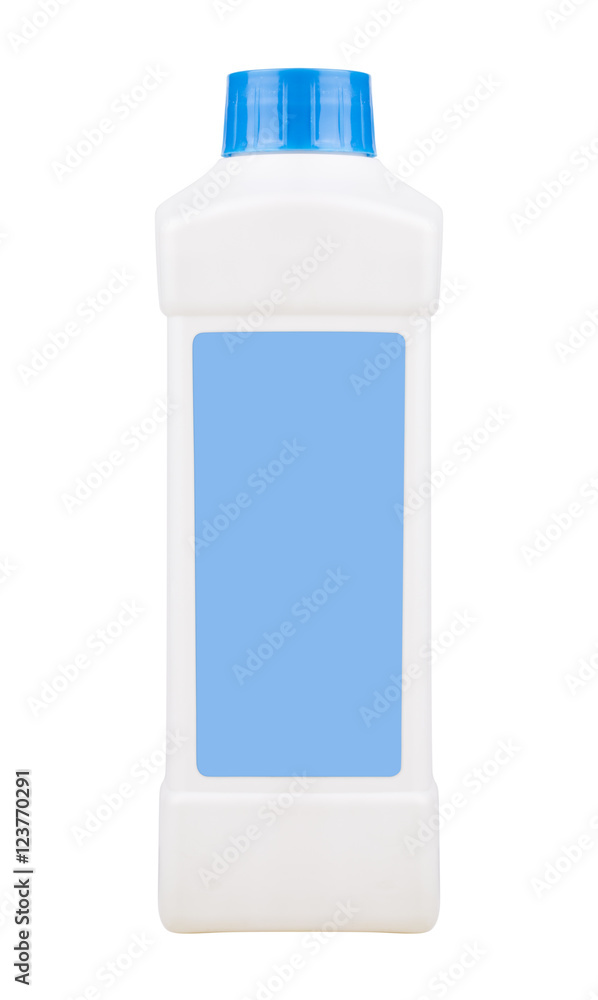 Blue Assorted plastic container on the white Blue Assorted plastic container on the white