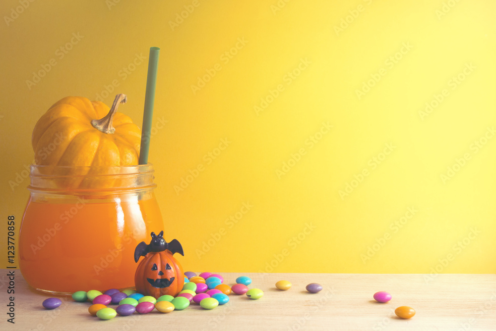 Obraz premium juice and candy halloween