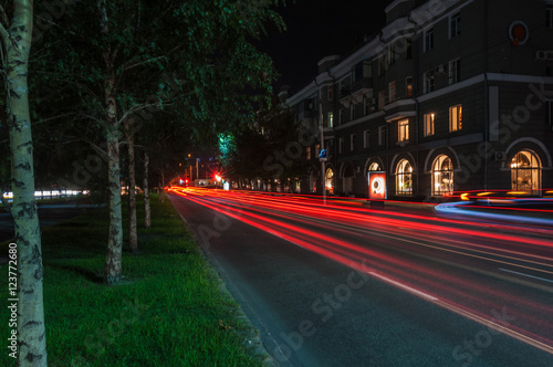 Night city traffic lights © Iri_sha