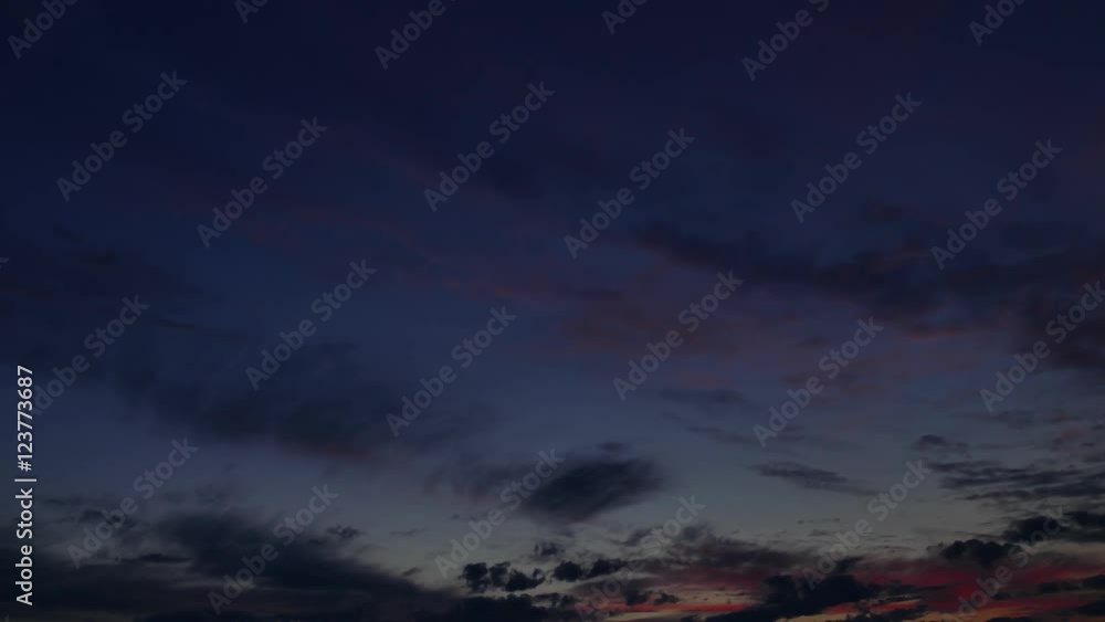 Dark twilight sunset sky cloudscape time-lapse 4k nature video: red clouds moving on night evening haven. Day to night transition Dark twilight sunset sky cloudscape time-lapse 4k nature video: red clouds moving on night evening haven. Day to night transition