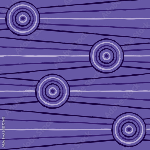 Abstract Aboriginal line painting in vector format.
