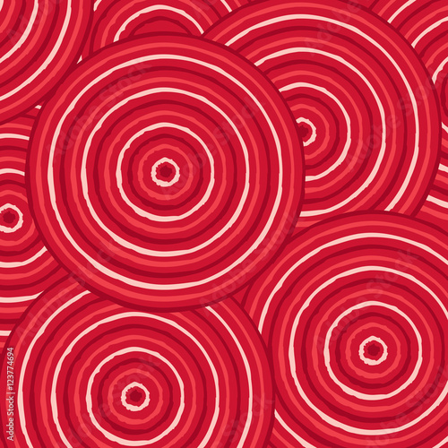 Abstract Aboriginal line painting in vector format.