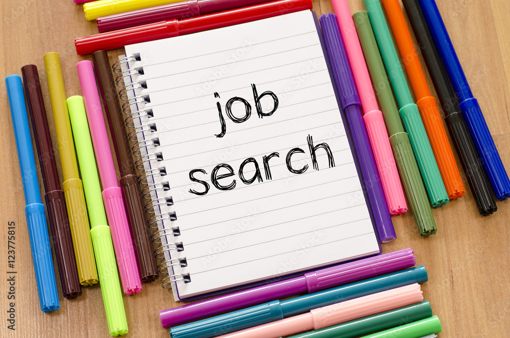 Job search text concept Job search text concept