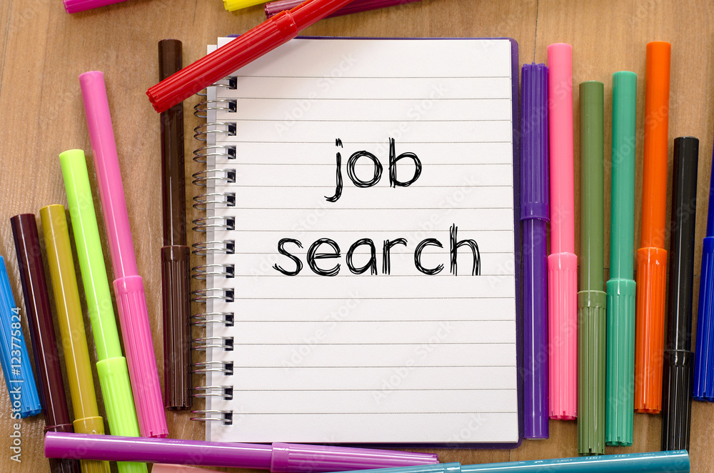 Job search text concept Job search text concept