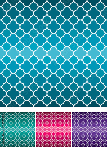 Moroccan weave pattern set in vector format.