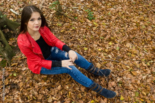 girl in the forest