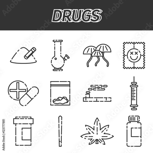 Narcotic drugs icon