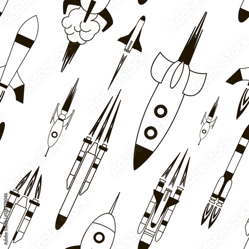 Set of rockets pattern