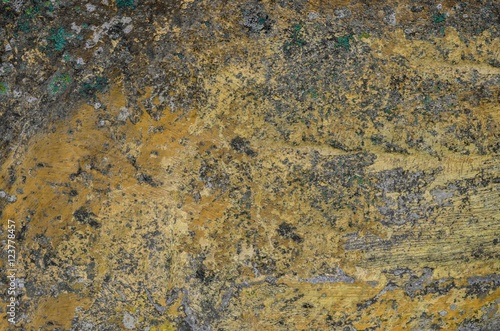 old spotty stained concrete wall texture background. color pattern. yellow, Brown